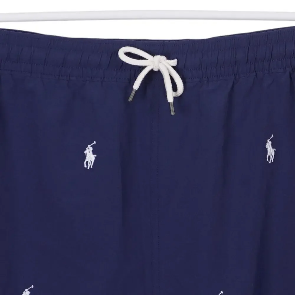 NWOT Polo Ralph Lauren Traveler Swim Trunks 4XLT Blue Pony Pockets Lined Shorts